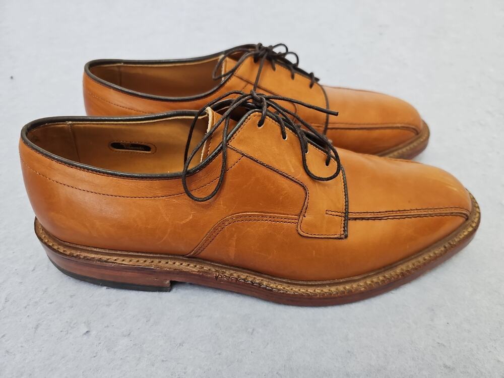 Allen Edmonds HILLCREST Lace-Up Blucher Dress Shoes Walnut-Size 10D Mens Work